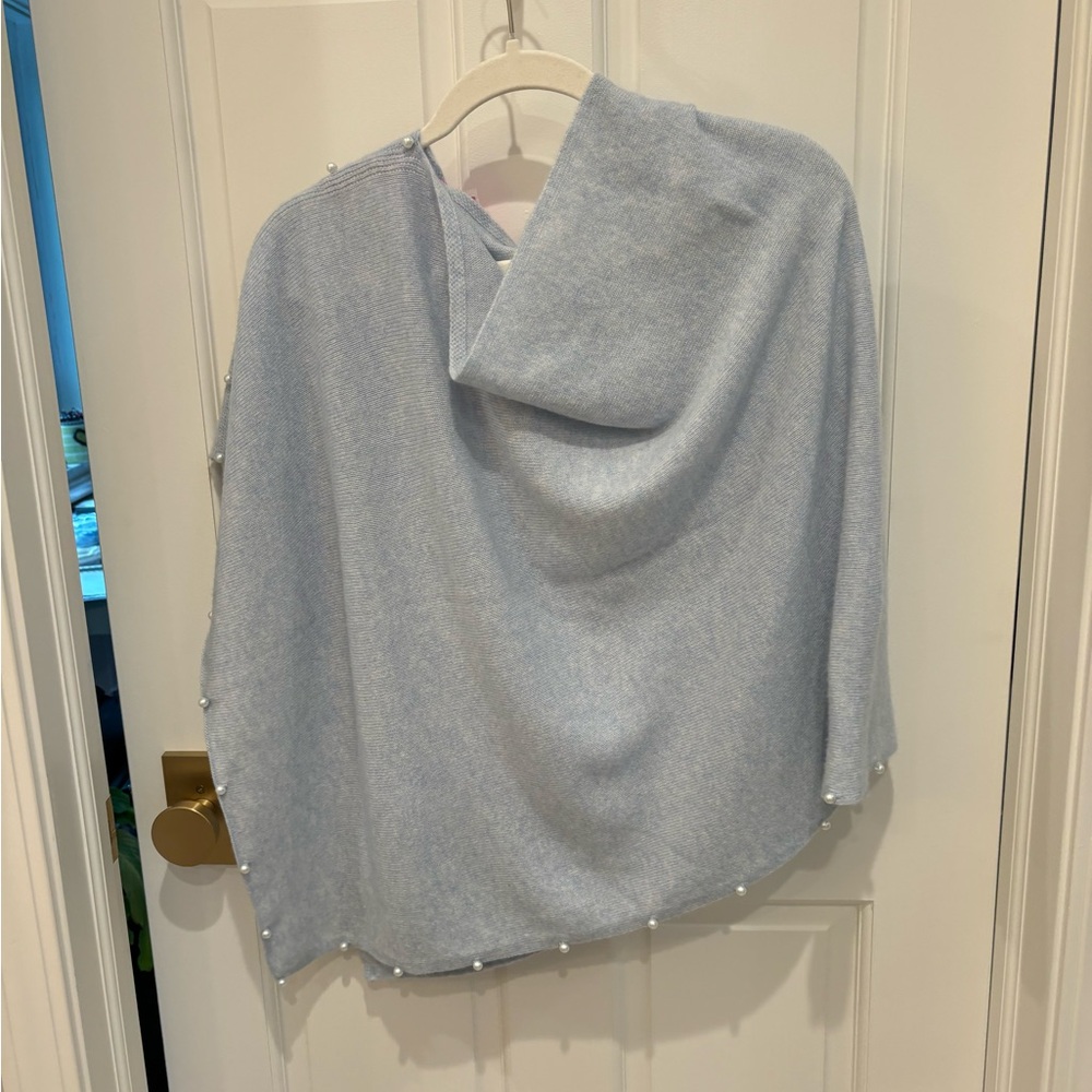 NWT Lilly Pulitzer Cashmere Poncho with pearls